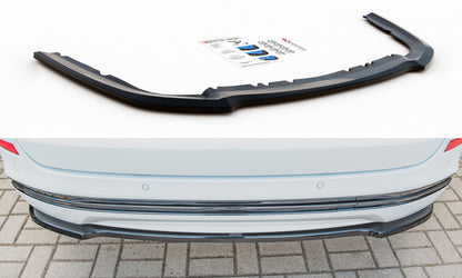 Diffusor Heckansatz passend für Ford Mondeo Kombi Platinium Mk5 FL schwarz Hochglanz
