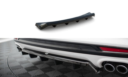 Diffusor Heckansatz passend für Ford Mondeo Sport Mk5 FL / Fusion Sport Mk2 FL schwarz Hochglanz