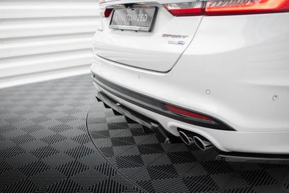 Diffusor Heckansatz passend für Ford Mondeo Sport Mk5 FL / Fusion Sport Mk2 FL schwarz Hochglanz
