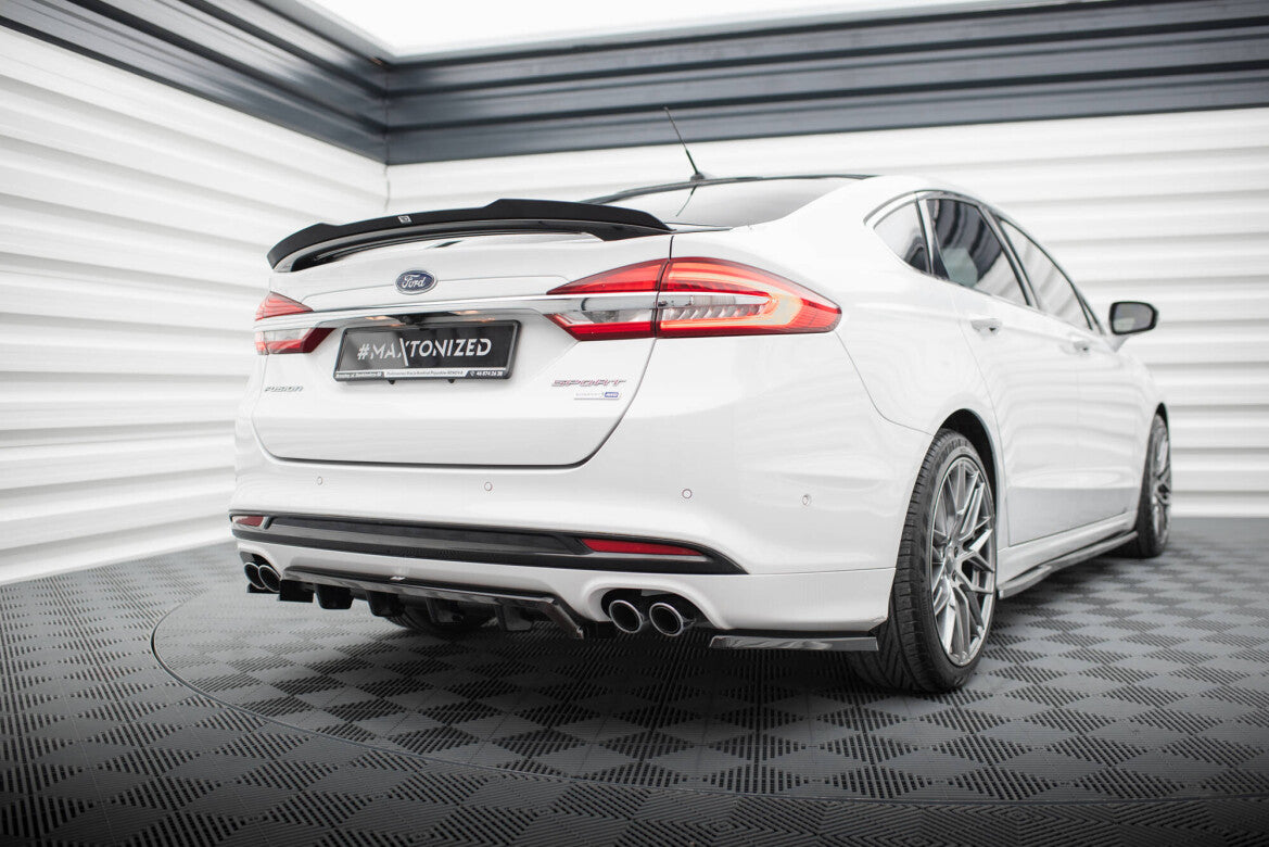 Diffusor Heckansatz passend für Ford Mondeo Sport Mk5 FL / Fusion Sport Mk2 FL schwarz Hochglanz