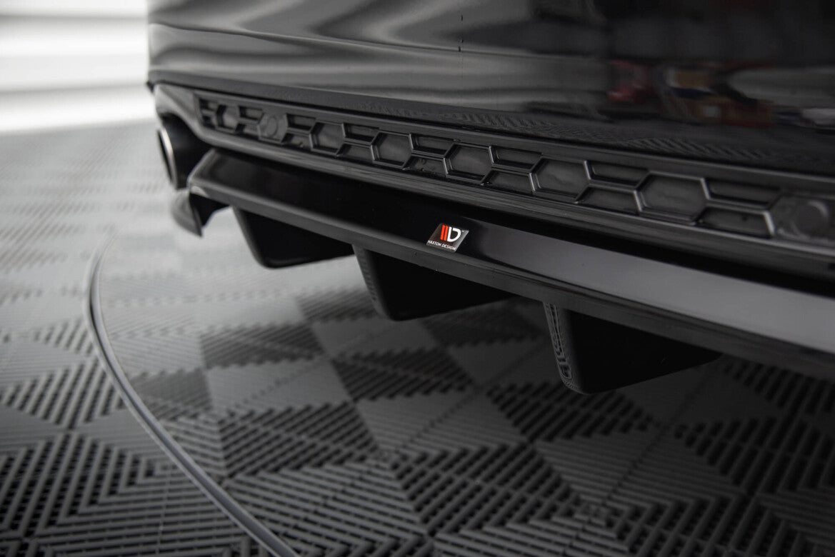 Diffusor Heckansatz passend für Ford Mondeo ST-Line Kombi Mk4 FL schwarz Hochglanz