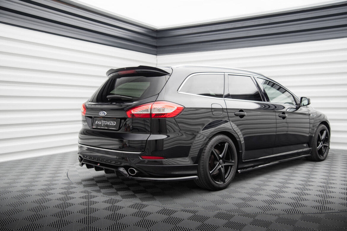 Diffusor Heckansatz passend für Ford Mondeo ST-Line Kombi Mk4 FL schwarz Hochglanz