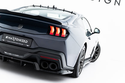 Diffusor Heckansatz passend für Ford Mustang Dark Horse Mk7 schwarz Hochglanz