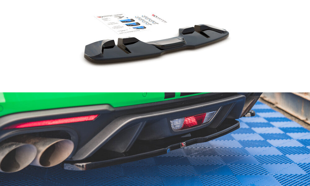 Diffusor Heckansatz passend für Ford Mustang GT Mk6 FL schwarz Hochglanz