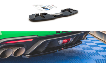 Diffusor Heckansatz passend für Ford Mustang GT Mk6 FL schwarz Hochglanz