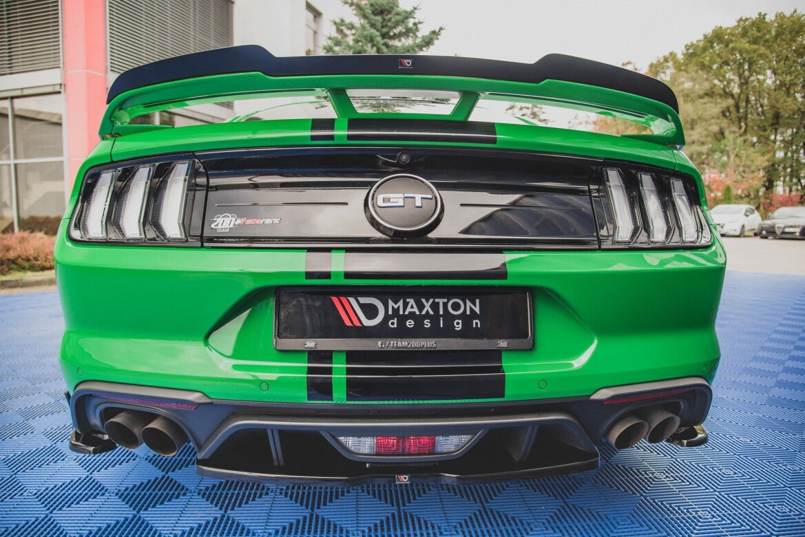 Diffusor Heckansatz passend für Ford Mustang GT Mk6 FL schwarz Hochglanz