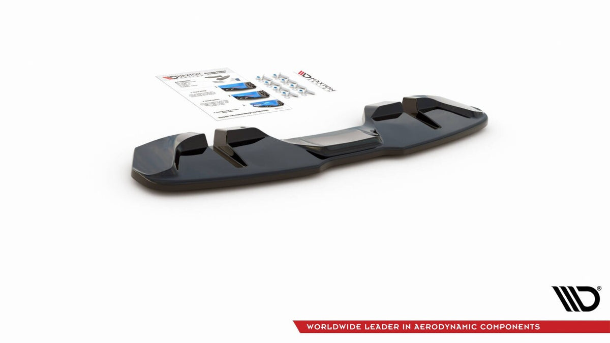 Diffusor Heckansatz passend für Ford Mustang GT Mk6 FL schwarz Hochglanz