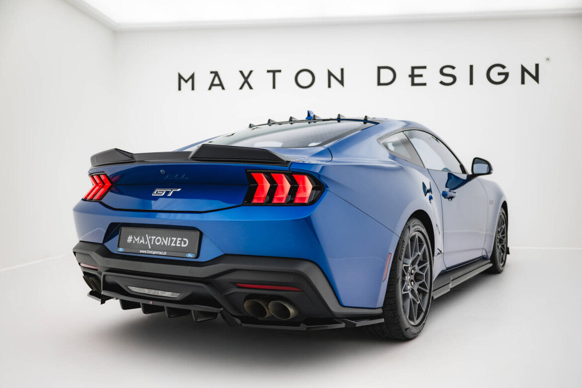 Diffusor Heckansatz passend für Ford Mustang GT Mk7 schwarz Hochglanz