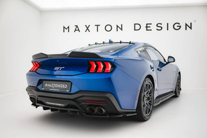 Diffusor Heckansatz passend für Ford Mustang GT Mk7 schwarz Hochglanz