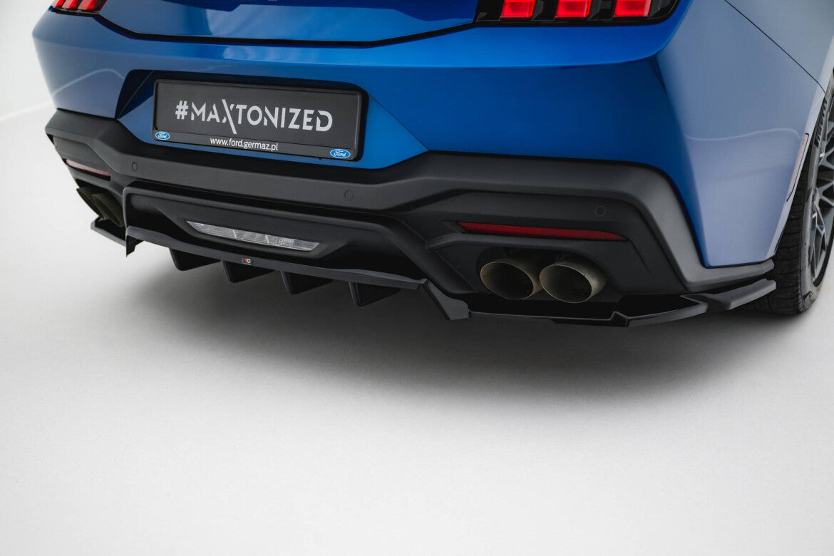 Diffusor Heckansatz passend für Ford Mustang GT Mk7 schwarz Hochglanz