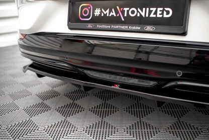 Diffusor Heckansatz passend für Ford Mustang Mach-E Mk1 schwarz Hochglanz