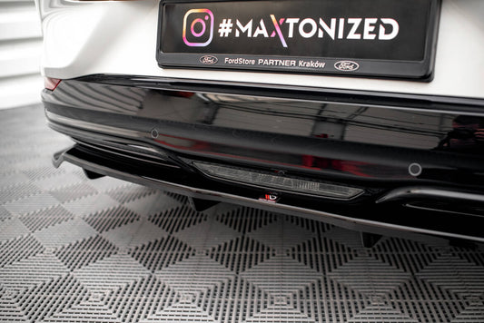 Diffusor Heckansatz passend für Ford Mustang Mach-E Mk1 schwarz Hochglanz