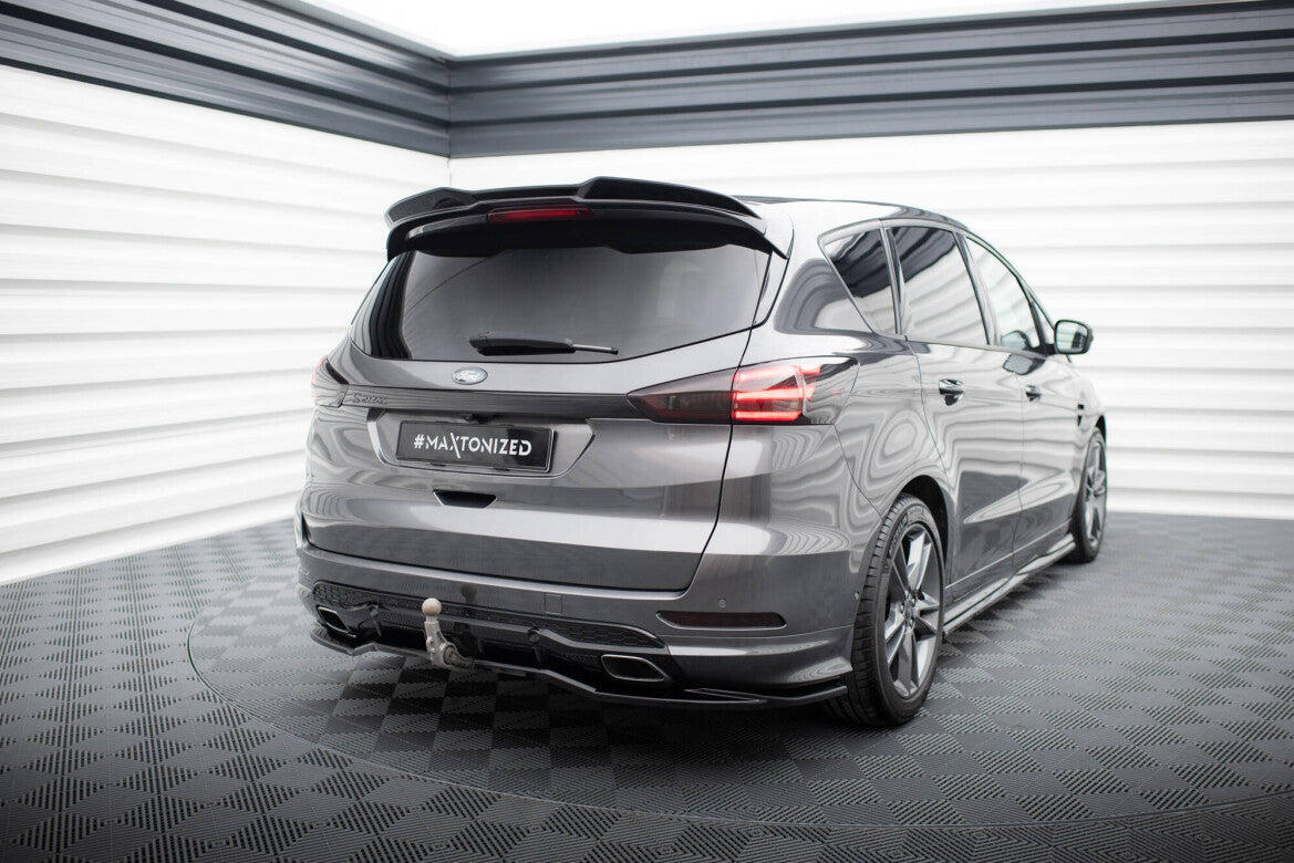 Diffusor Heckansatz passend für Ford S-Max ST-Line Mk2 FL schwarz Hochglanz