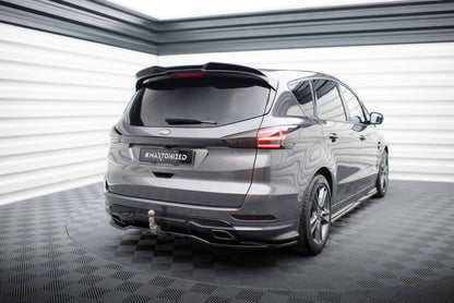 Diffusor Heckansatz passend für Ford S-Max ST-Line Mk2 FL schwarz Hochglanz