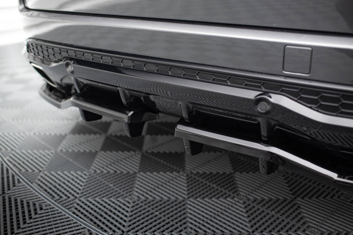 Diffusor Heckansatz passend für Ford S-Max ST-Line Mk2 FL schwarz Hochglanz