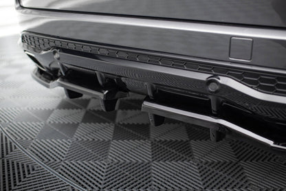 Diffusor Heckansatz passend für Ford S-Max ST-Line Mk2 FL schwarz Hochglanz