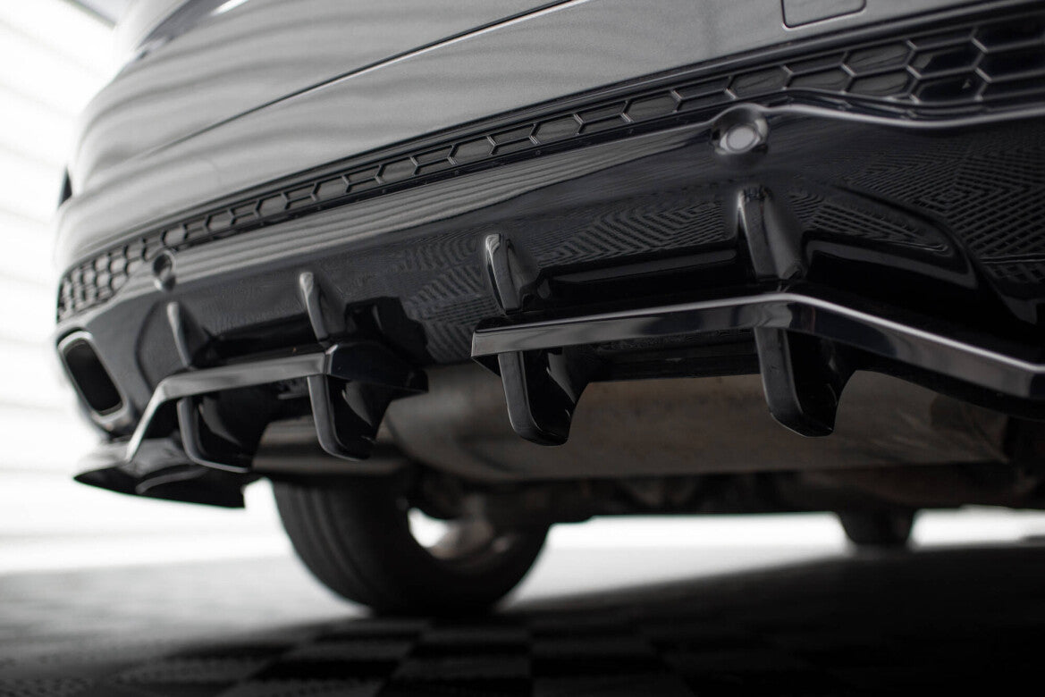 Diffusor Heckansatz passend für Ford S-Max ST-Line Mk2 FL schwarz Hochglanz