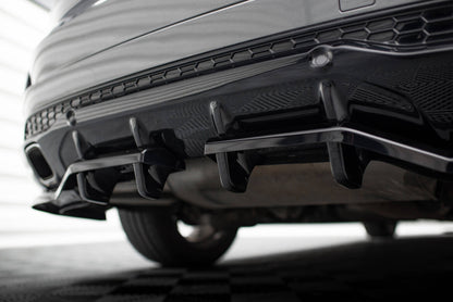 Diffusor Heckansatz passend für Ford S-Max ST-Line Mk2 FL schwarz Hochglanz