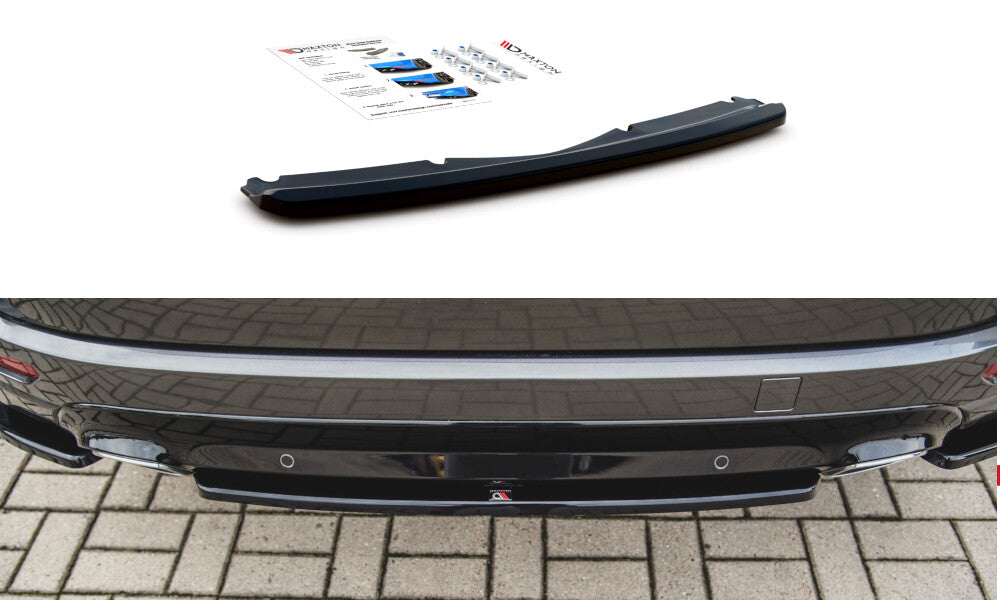 Diffusor Heckansatz passend für Ford S-Max Vignale Mk2 FL schwarz Hochglanz