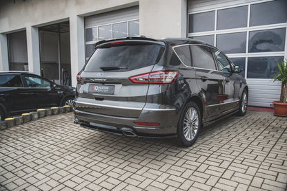Diffusor Heckansatz passend für Ford S-Max Vignale Mk2 FL schwarz Hochglanz