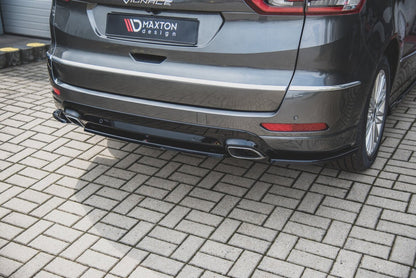 Diffusor Heckansatz passend für Ford S-Max Vignale Mk2 FL schwarz Hochglanz