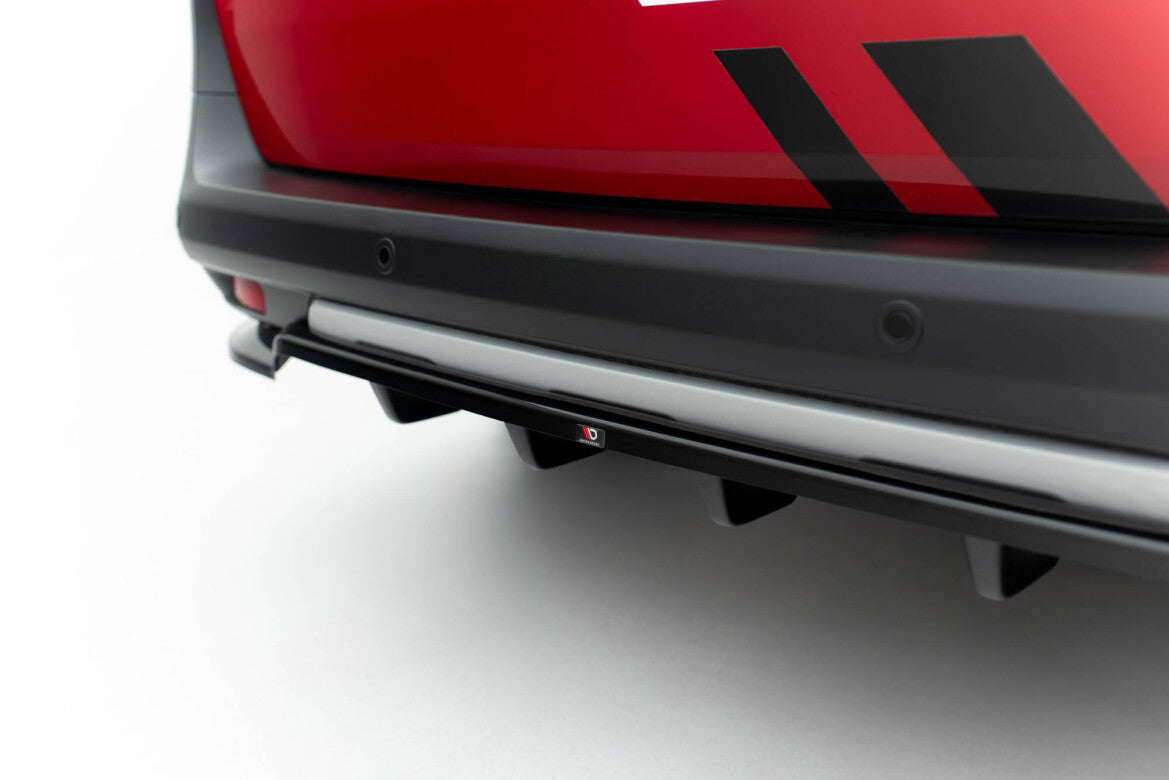 Diffusor Heckansatz passend für Ford Tourneo Courier Mk2 schwarz Hochglanz
