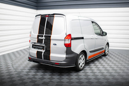 Diffusor Heckansatz passend für Ford Transit Courier Mk1 schwarz Hochglanz