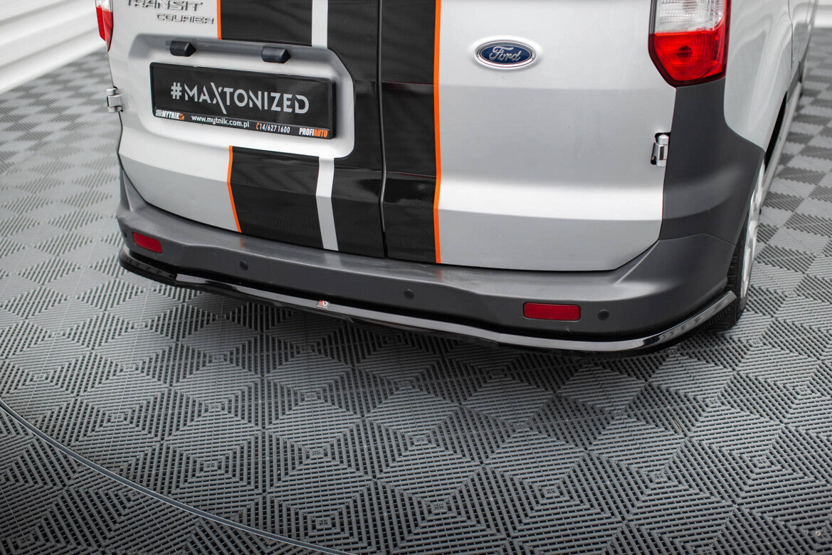 Diffusor Heckansatz passend für Ford Transit Courier Mk1 schwarz Hochglanz