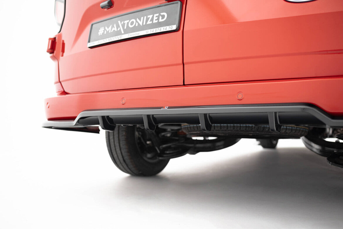 Diffusor Heckansatz passend für Ford Transit Custom / Tourneo Custom Mk2 schwarz Hochglanz
