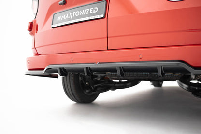 Diffusor Heckansatz passend für Ford Transit Custom / Tourneo Custom Mk2 schwarz Hochglanz