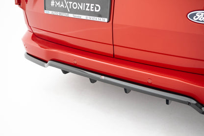 Diffusor Heckansatz passend für Ford Transit Custom / Tourneo Custom Mk2 schwarz Hochglanz