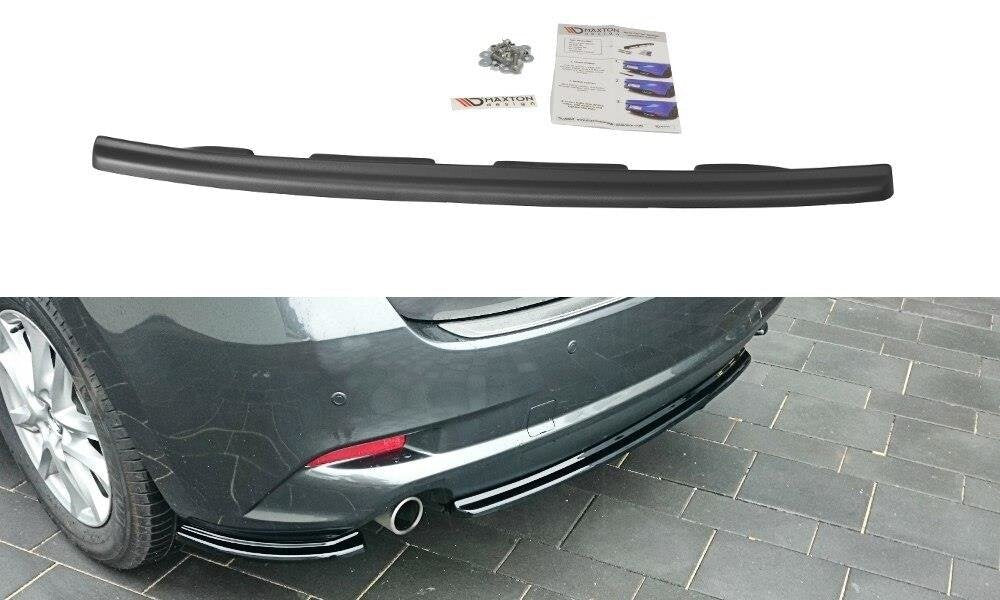 Diffusor Heckansatz passend für Mazda 3 BM (Mk3) FL schwarz Hochglanz