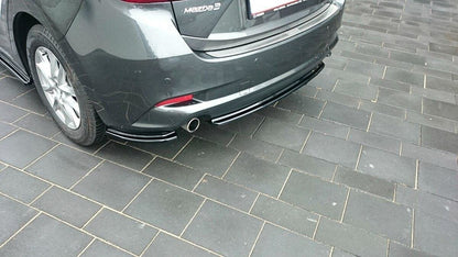 Diffusor Heckansatz passend für Mazda 3 BM (Mk3) FL schwarz Hochglanz