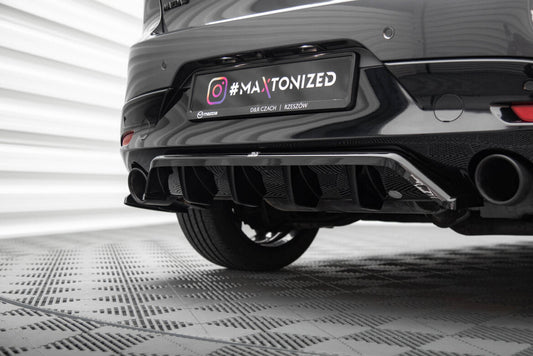 Diffusor Heckansatz passend für Mazda 3 Mk4 schwarz Hochglanz