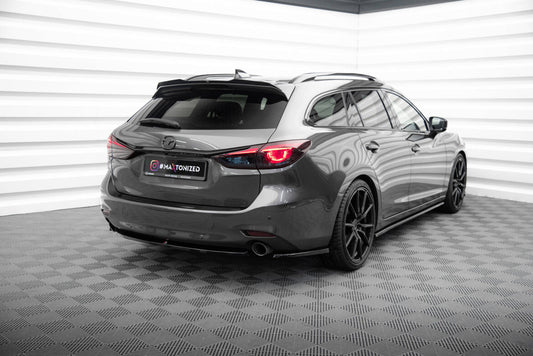 Diffusor Heckansatz passend für Mazda 6 Kombi Mk3 FL schwarz Hochglanz