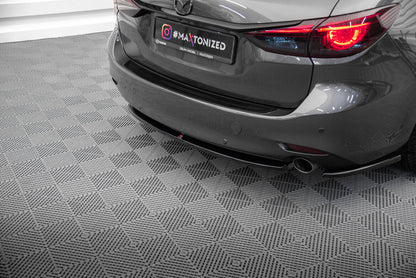 Diffusor Heckansatz passend für Mazda 6 Kombi Mk3 FL schwarz Hochglanz