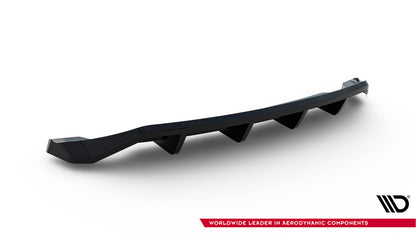 Diffusor Heckansatz passend für Mazda 6 Limousine Mk3 FL schwarz Hochglanz