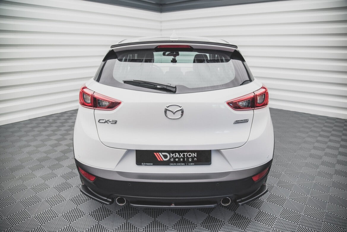 Diffusor Heckansatz passend für Mazda CX-3 schwarz Hochglanz