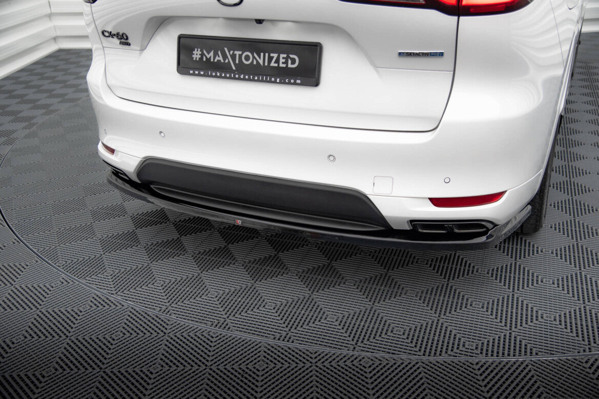 Diffusor Heckansatz passend für Mazda CX-60 Mk1 schwarz Hochglanz