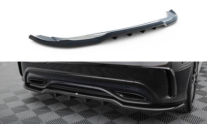 Diffusor Heckansatz passend für Mercedes A AMG-Line W176 Facelif schwarz Hochglanz