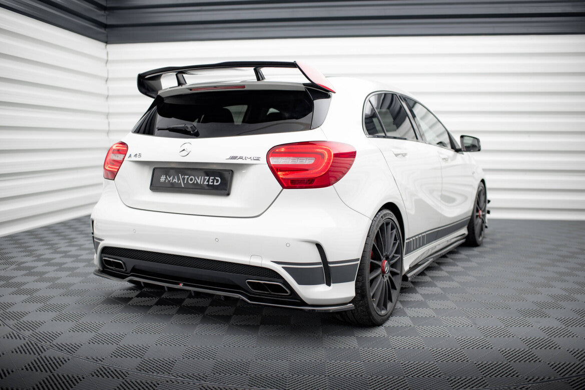 Diffusor Heckansatz passend für Mercedes A45 AMG W176 schwarz Hochglanz