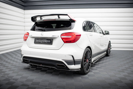 Diffusor Heckansatz passend für Mercedes A45 AMG W176 schwarz Hochglanz