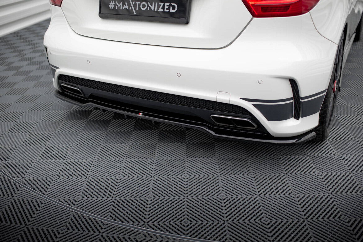 Diffusor Heckansatz passend für Mercedes A45 AMG W176 schwarz Hochglanz