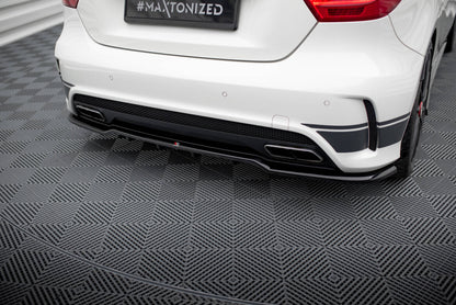 Diffusor Heckansatz passend für Mercedes A45 AMG W176 schwarz Hochglanz