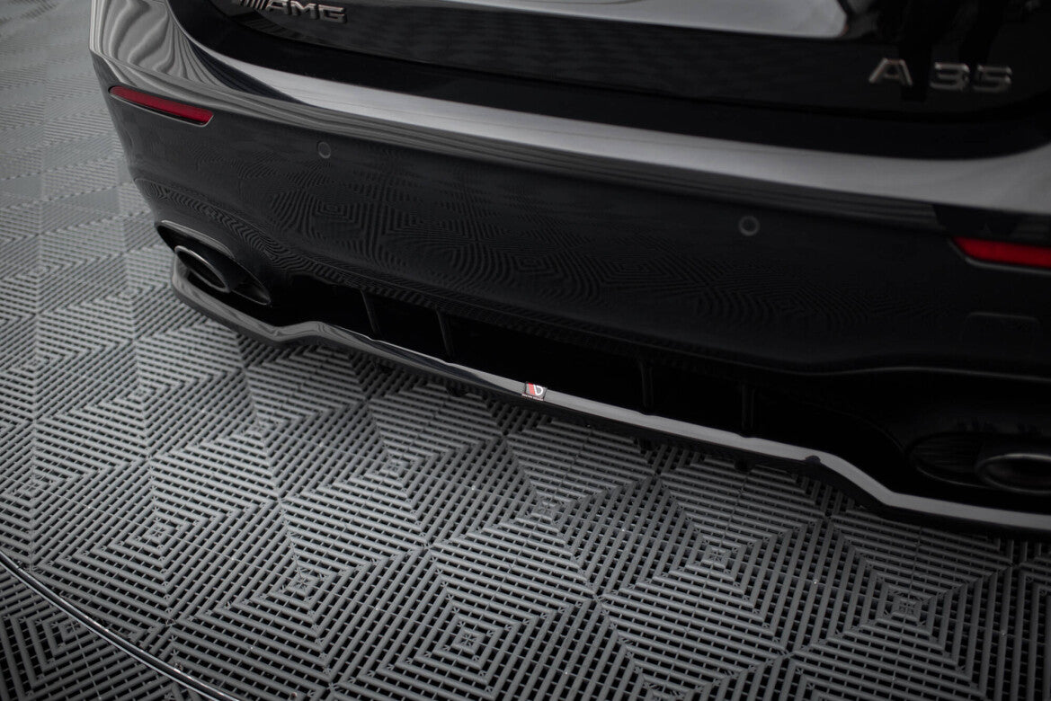 Diffusor Heckansatz passend für Mercedes-AMG A35 Hatchback W177 schwarz Hochglanz
