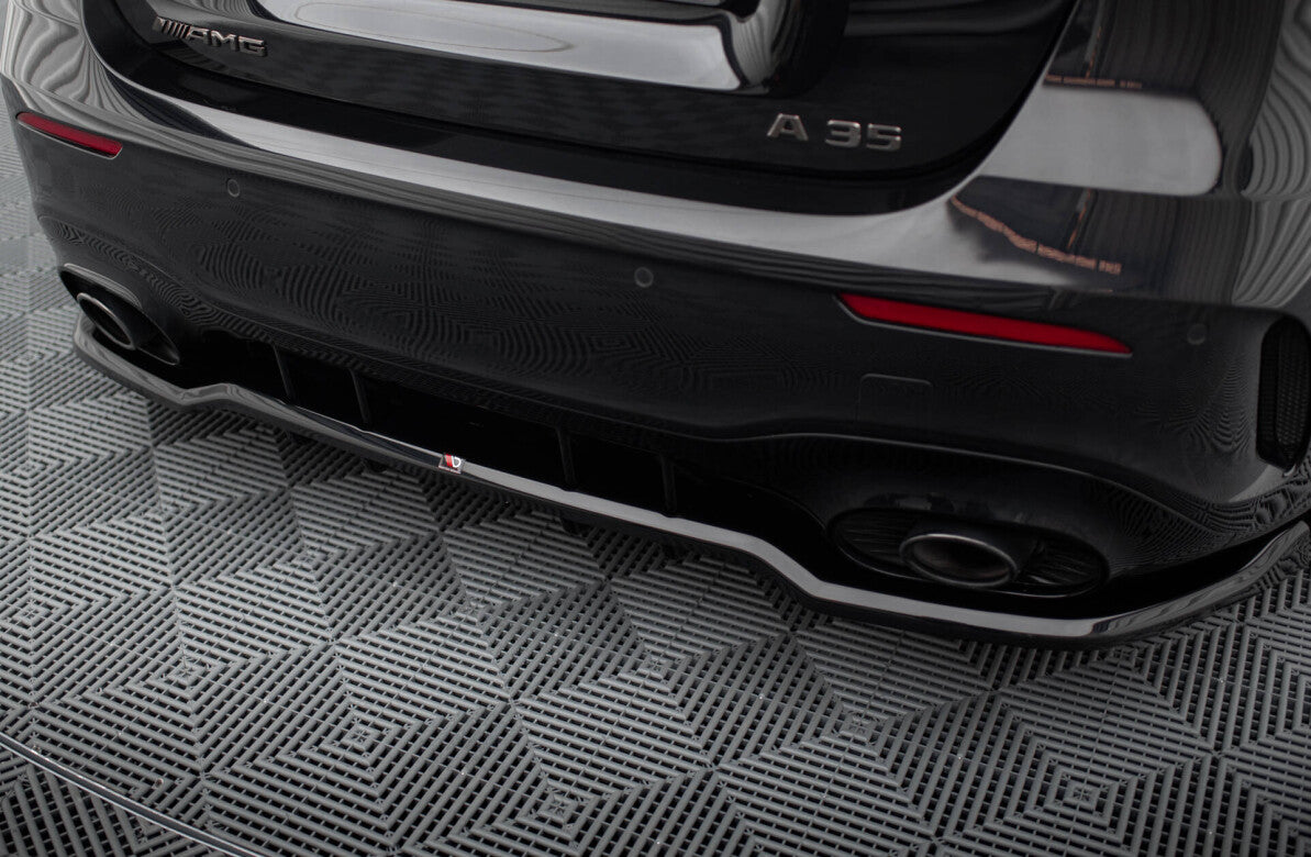 Diffusor Heckansatz passend für Mercedes-AMG A35 Hatchback W177 schwarz Hochglanz