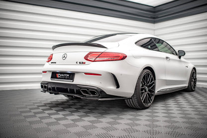 Diffusor Heckansatz passend für Mercedes-AMG C 63 AMG Coupe AMG Aero Pack C205 FL schwarz Hochglanz
