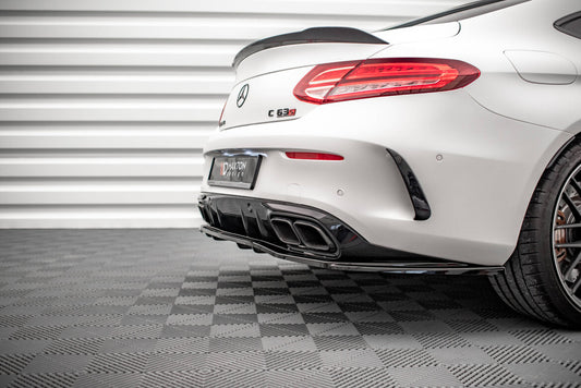 Diffusor Heckansatz passend für Mercedes-AMG C 63 AMG Coupe C205 FL schwarz matt