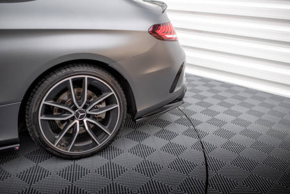 Diffusor Heckansatz passend für Mercedes-AMG C43 Coupe / Cabrio C205 FL / A205 FL schwarz Hochglanz