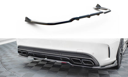 Diffusor Heckansatz passend für Mercedes-AMG C63 Limousine / Kombi W205 / S205 schwarz Hochglanz